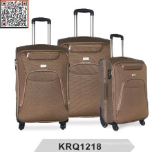 Barato 4 Wheels 1200d Polyester Soft Trolley Luggage